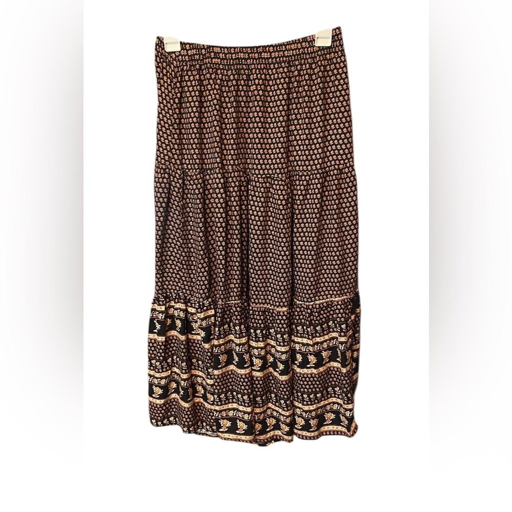 American Eagle Bohemian Tiered Midi Skirt | Size Medium - Picture 5 of 5
